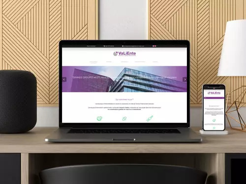 Création de site internet Valiente - Toile de com agence digitale caen