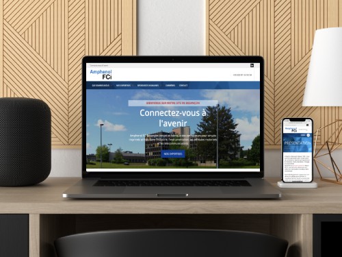Création site internet Amphenol FCI - Agence de communication digitale caen