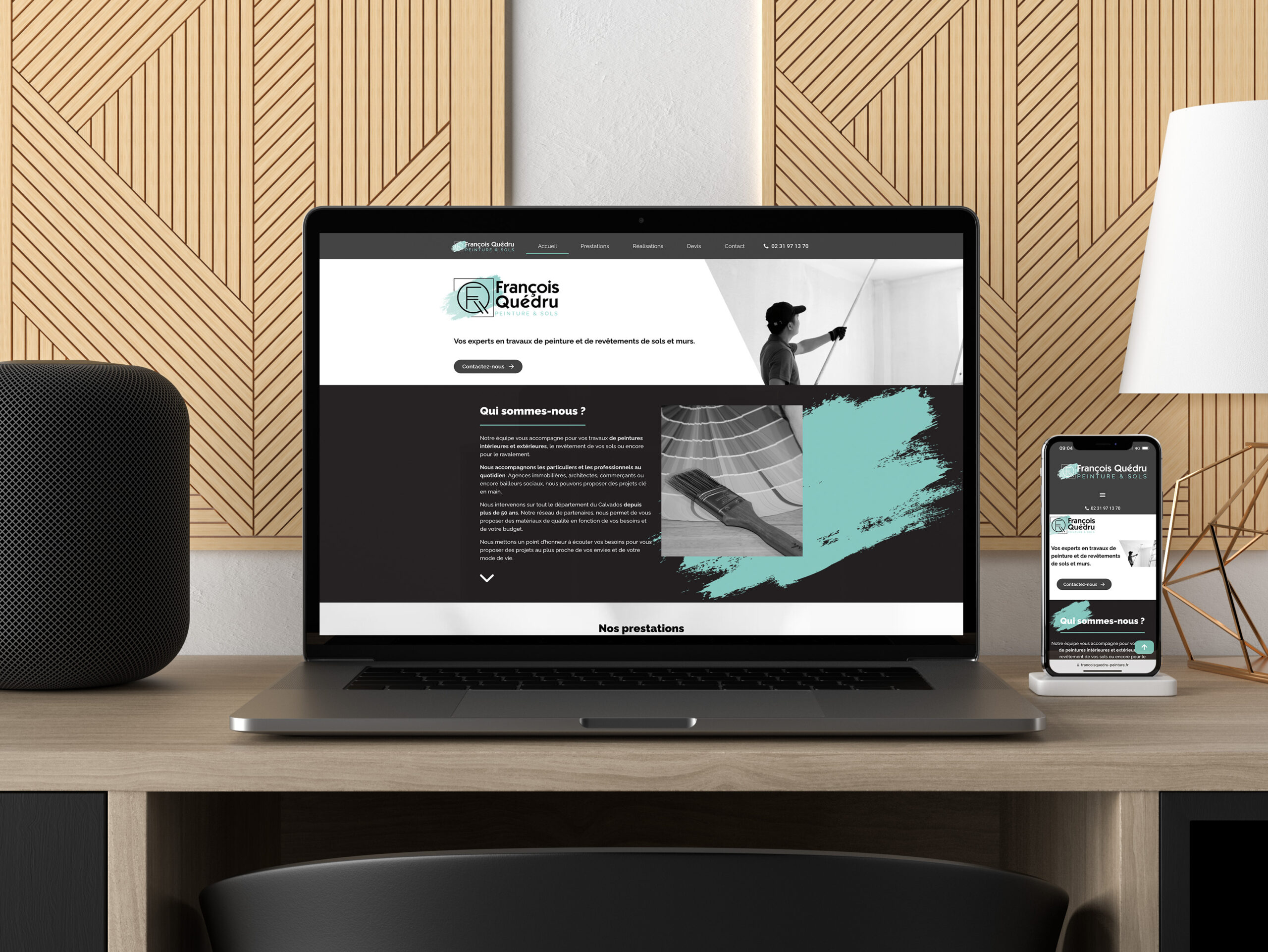 Création de site internet François Quédru - Toile de com agence digitale caen