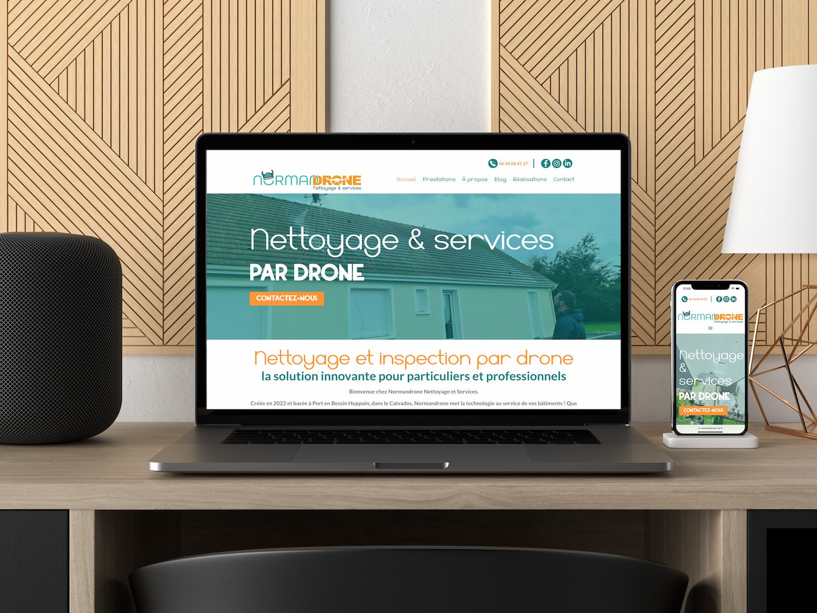 Création de site internet Normandrone - Toile de com agence digitale caen