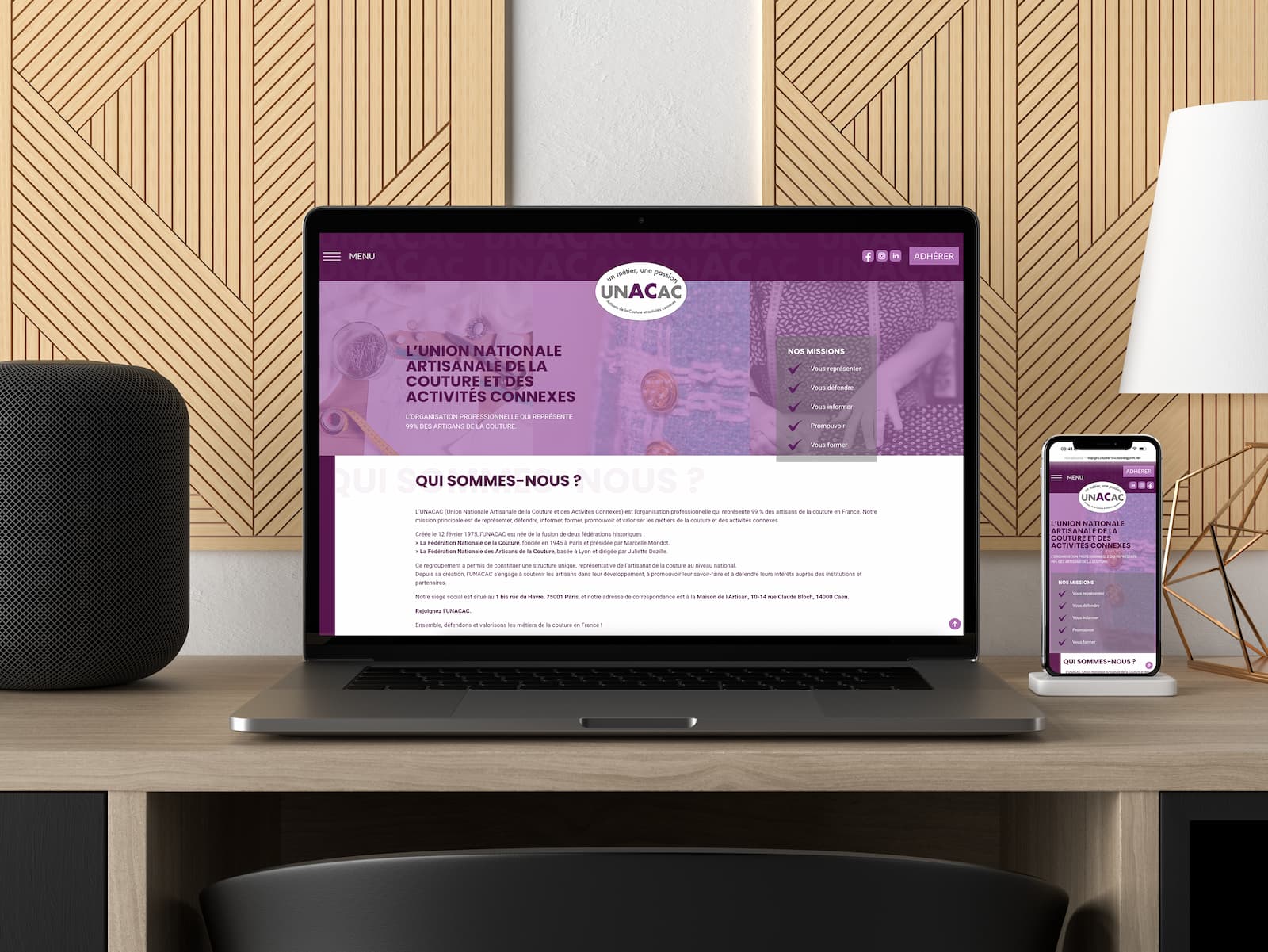 Création de site internet e-commerce Unacac - Toile de com agence digitale caen